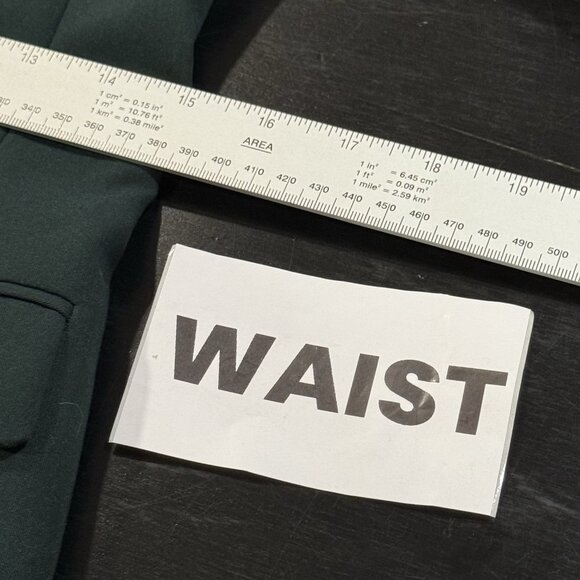 NWT SuitShop Dark Green Suit Jacket Blazer Office Siren Holiday Womens Size 00 - Picture 12 of 13